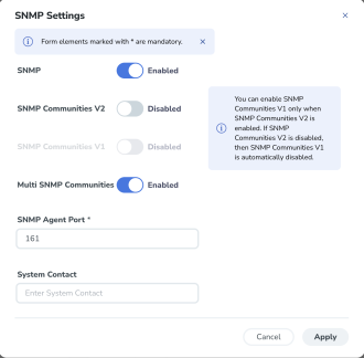 Enable the SNMP Server